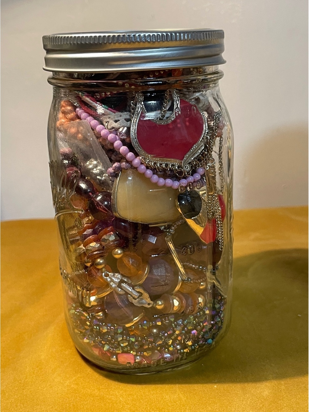 Quart Mason Jar Mystery Jewelry Lot – Wearable Mix